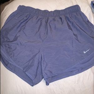 purple heathered nike shorts
